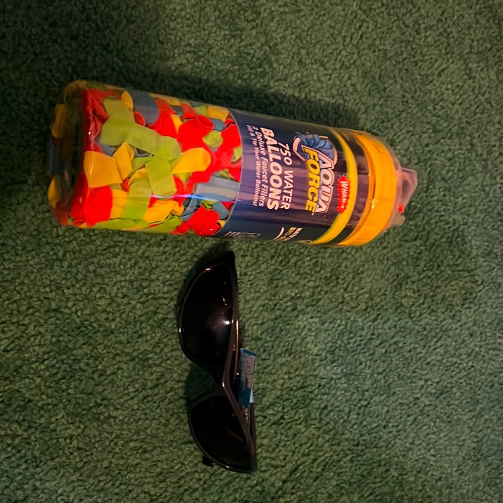 Sunglasses and water balloons